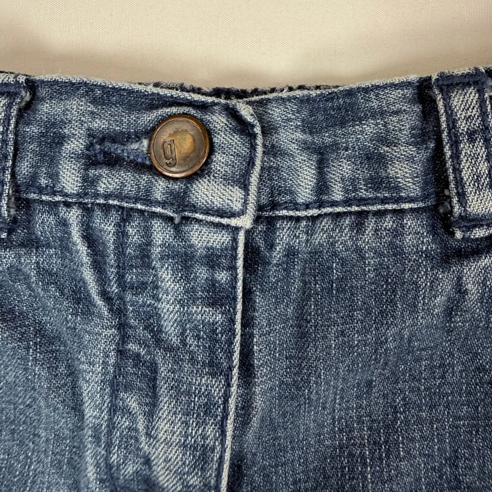 VINTAGE GYMBOREE Girls 2003 Floral Embroidered Denim‎ Jeans 18-24 M Cottagecore